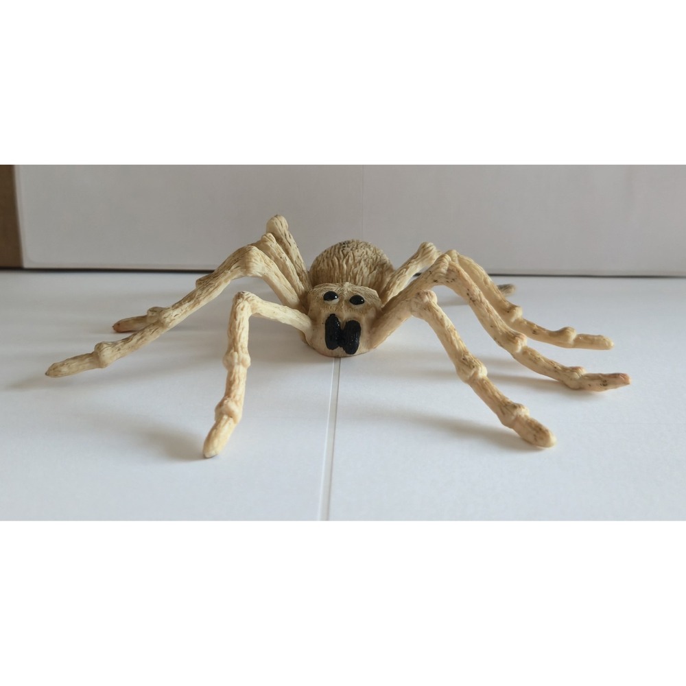 Realistic Tan Camel Spider Figure Halloween Decor Prop 5 Inch Rubber Vinyl